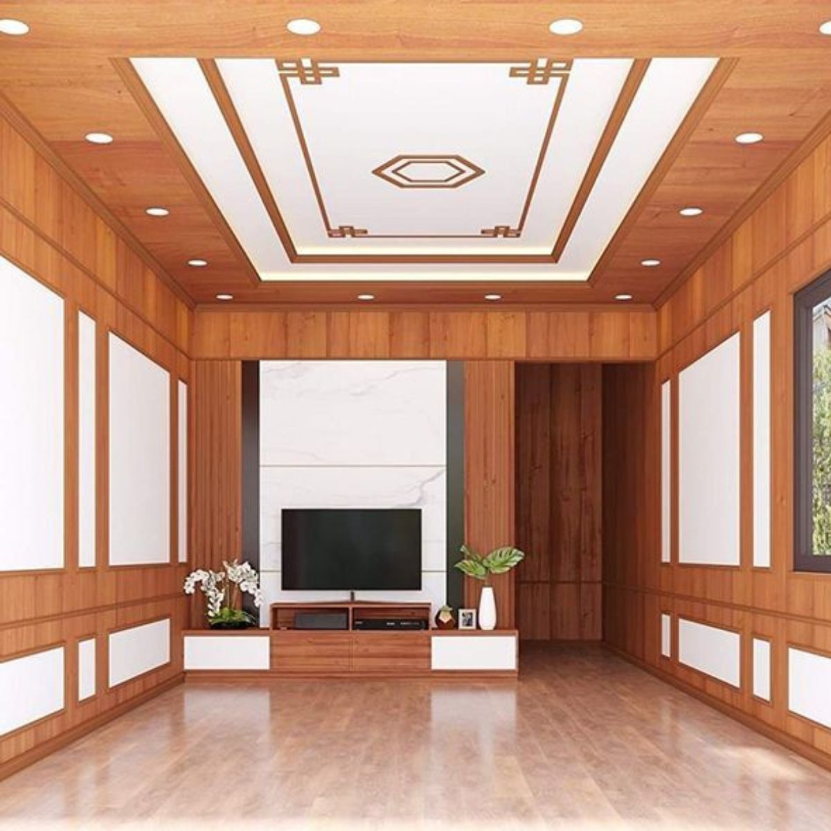 Nới rộng không gian giúp tấm ốp nano pvc làm sáng màu