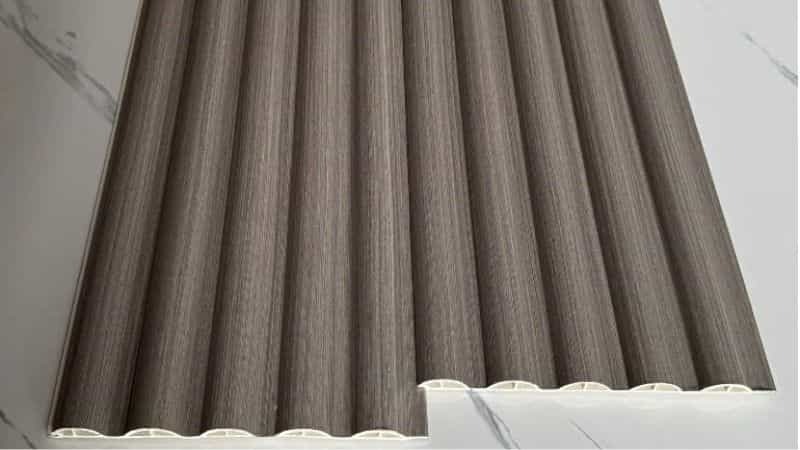 Tấm lam sóng bán nguyệt vân gỗ Walnut