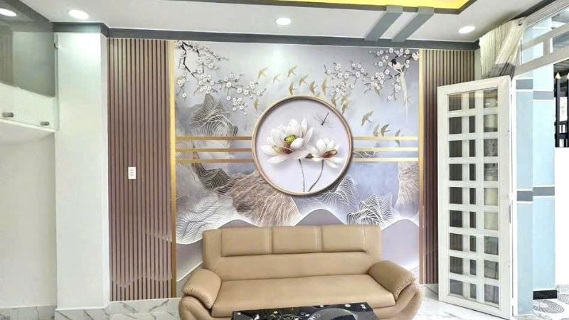 Tấm lam nhựa 5 sóng trang trí phòng khách