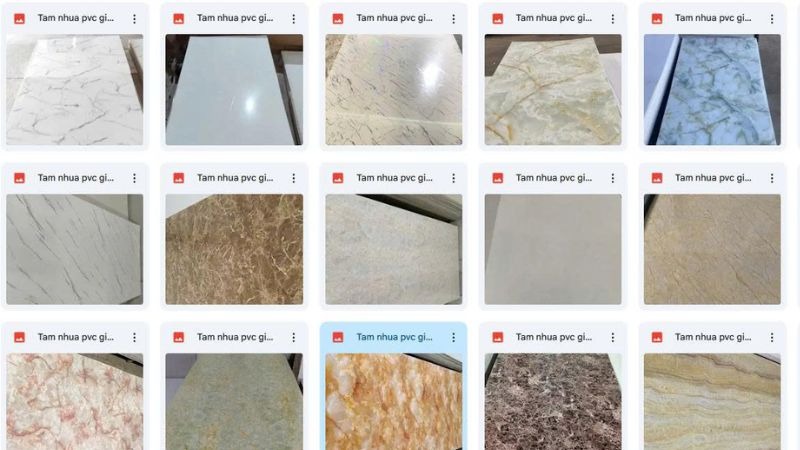 Các mẫu tấm tường nano vân đá tại Thế Giới Tấm Nhựa