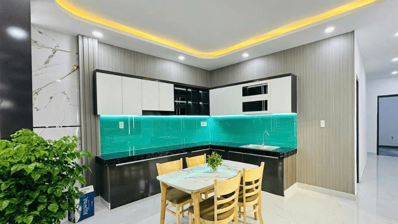 công trình ốp tường bằng tấm nhựa nano