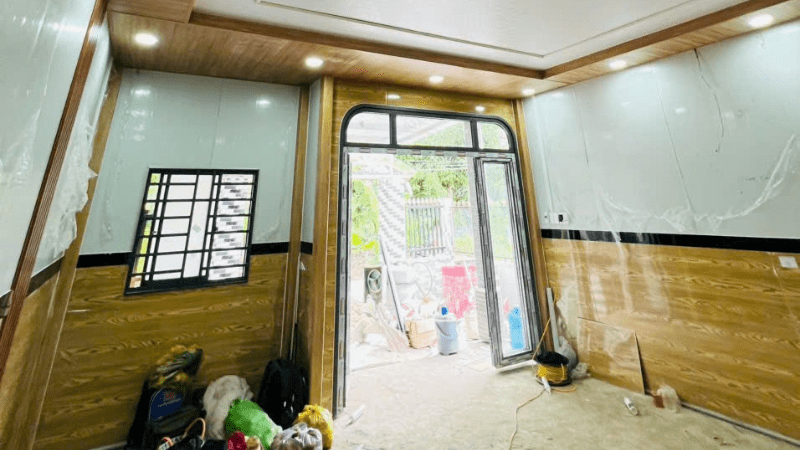 ứng dụng tấm ốp vân gỗ