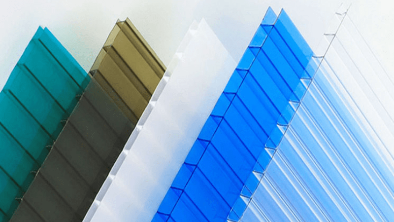 Tấm nhựa làm mái rỗng ruột