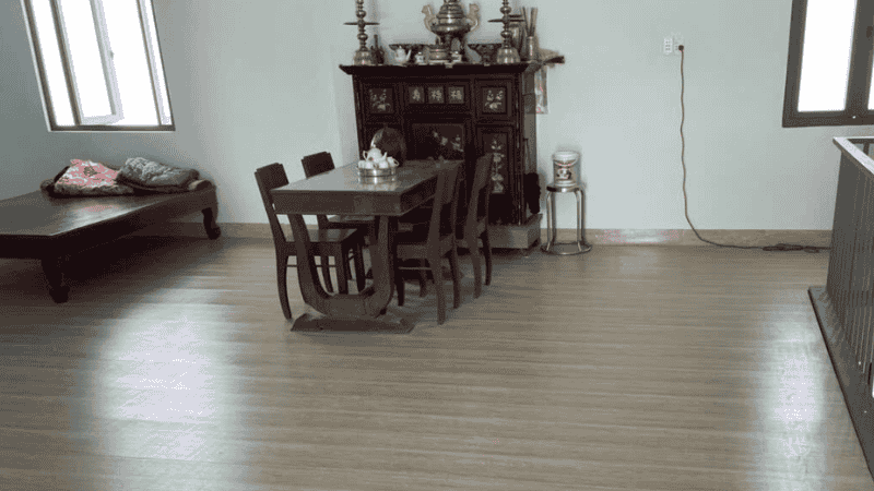 công trình sàn gỗ nhựa