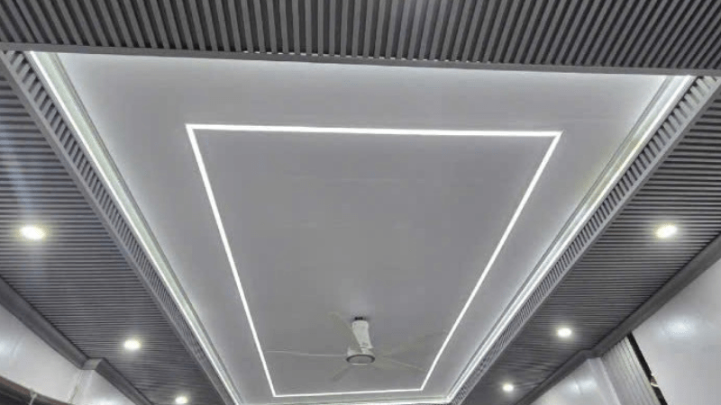 ứng dụng tấm nano pvc làm trần nhà