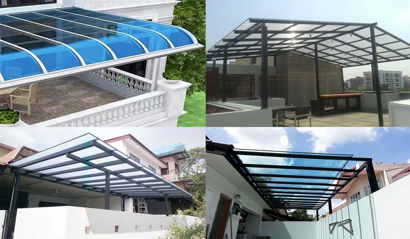 Phụ kiện khung sắt của tấm nhựa lợp mái