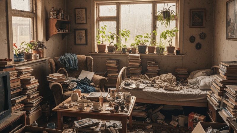 nhà chật nhiều đồ đặc