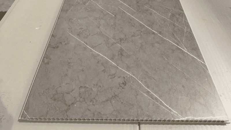 Tấm trần nhựa Nano với tone màu xám sang  trọng