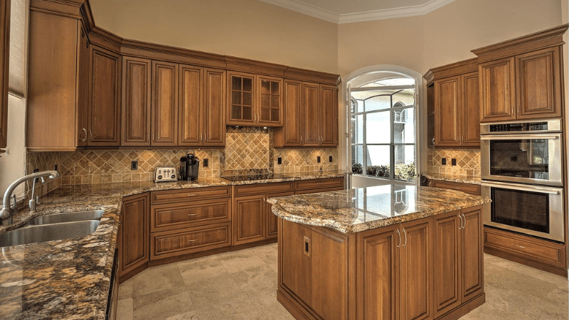 bếp đá hoa cương