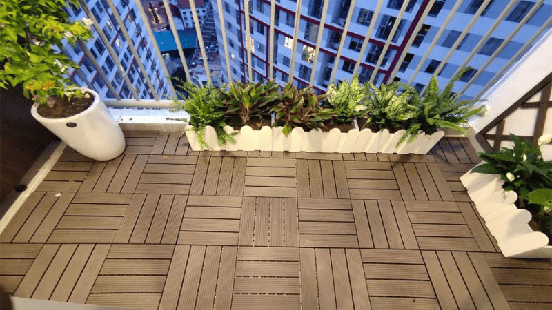 sàn nhựa ban công