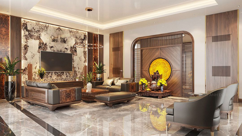không gian nội thất gỗ